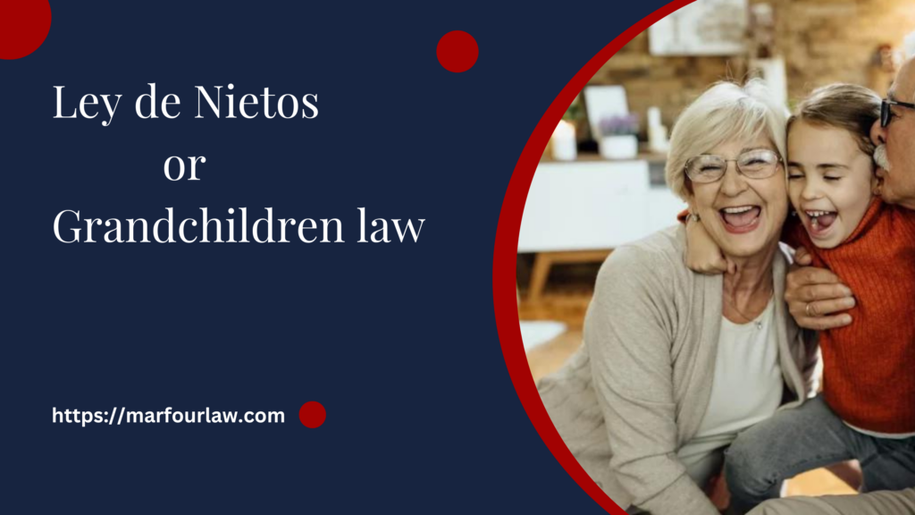 Ley de Nietos or Grandchildren law 