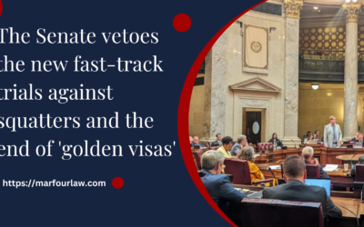 The Senate vetoes the new fast-track trials against squatters and the end of ‘golden visas’